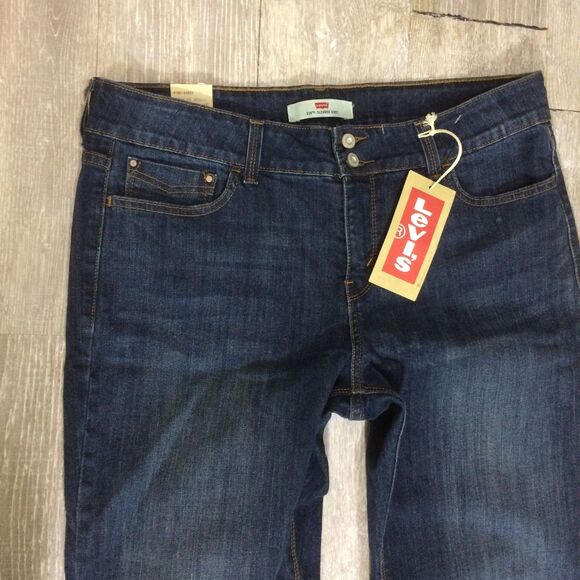 NEW Levi’s 526 Slender Boot Cut Jeans Dark Wash Size 14M Flap Pockets Womens - Picture 4 of 5